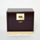 Pair of brass plum lacquer bedside tables Luciano Frigerio Italy 1970