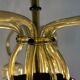 Venetian Art Nouveau chandelier in green and blue Murano glass circa 1920