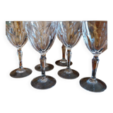 Verres à pied en cristal d'arques modèle Washington