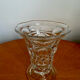 Vintage crystal glass vase 1960 1970