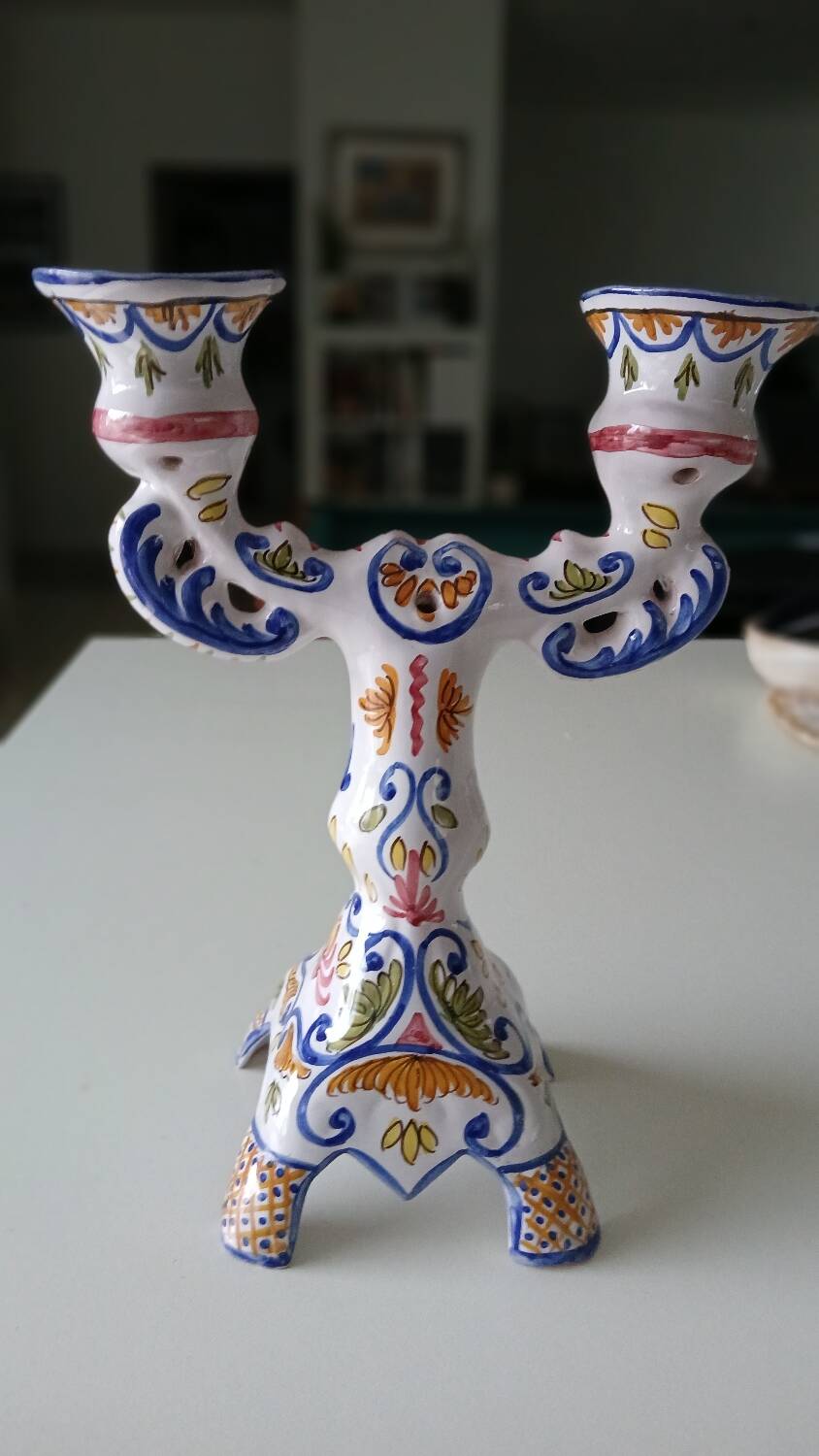 Double candlestick signed MF