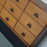 Large Vintage Dutch Oak Shop Cabinet / Sideboard, 1950s