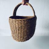 Large woven straw basket