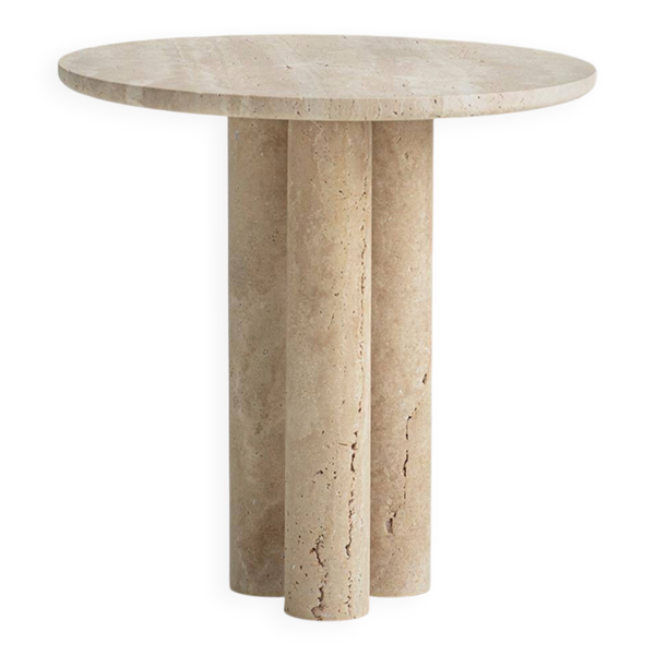 Table d'appoint Trio No. 2 en travertin