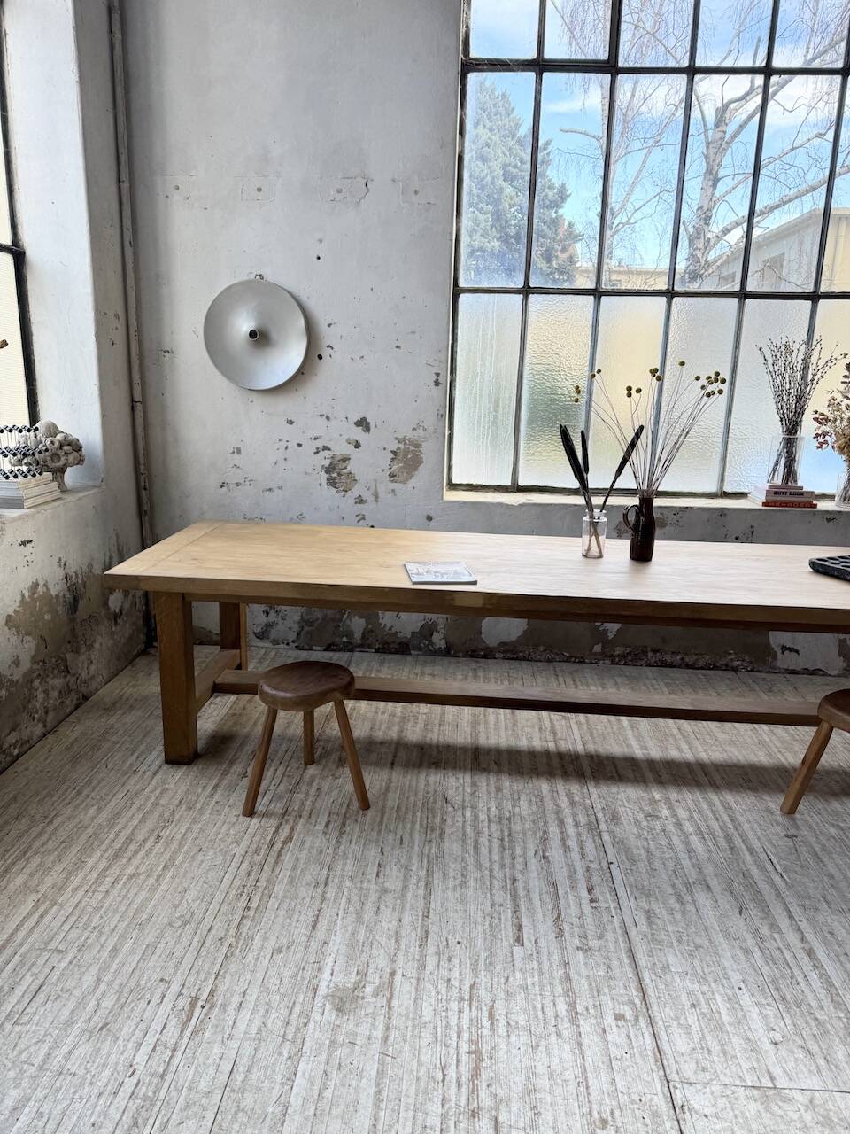 XXL solid oak farmhouse table 3.5m