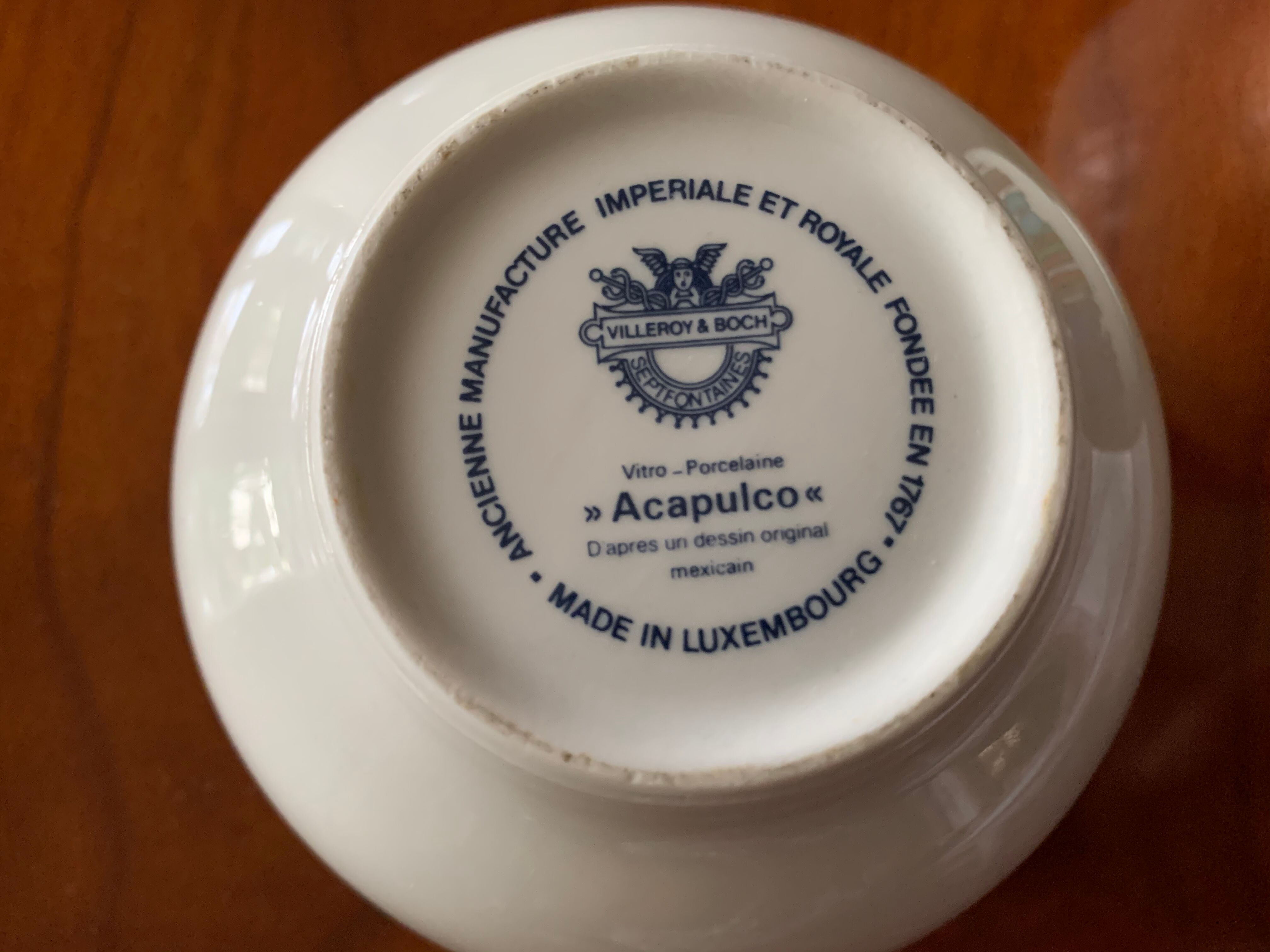 Pair of bowls, rice bowls, Acapulco dessert bowls