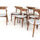 Set of 4+2 Harry Ostergaard for Randers Møbelfabrik chairs - danish design