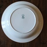 Round hollow dish Trianon green Saint Amand