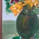 Huile sur toile bouquet de fleurs