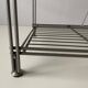 Free-standing industrial shelf with a metal structure, 4 shelves, 1960s, Germany.