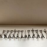 Silver metal animal knife door art nouveau style Sandoz