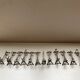 Silver metal animal knife door art nouveau style Sandoz