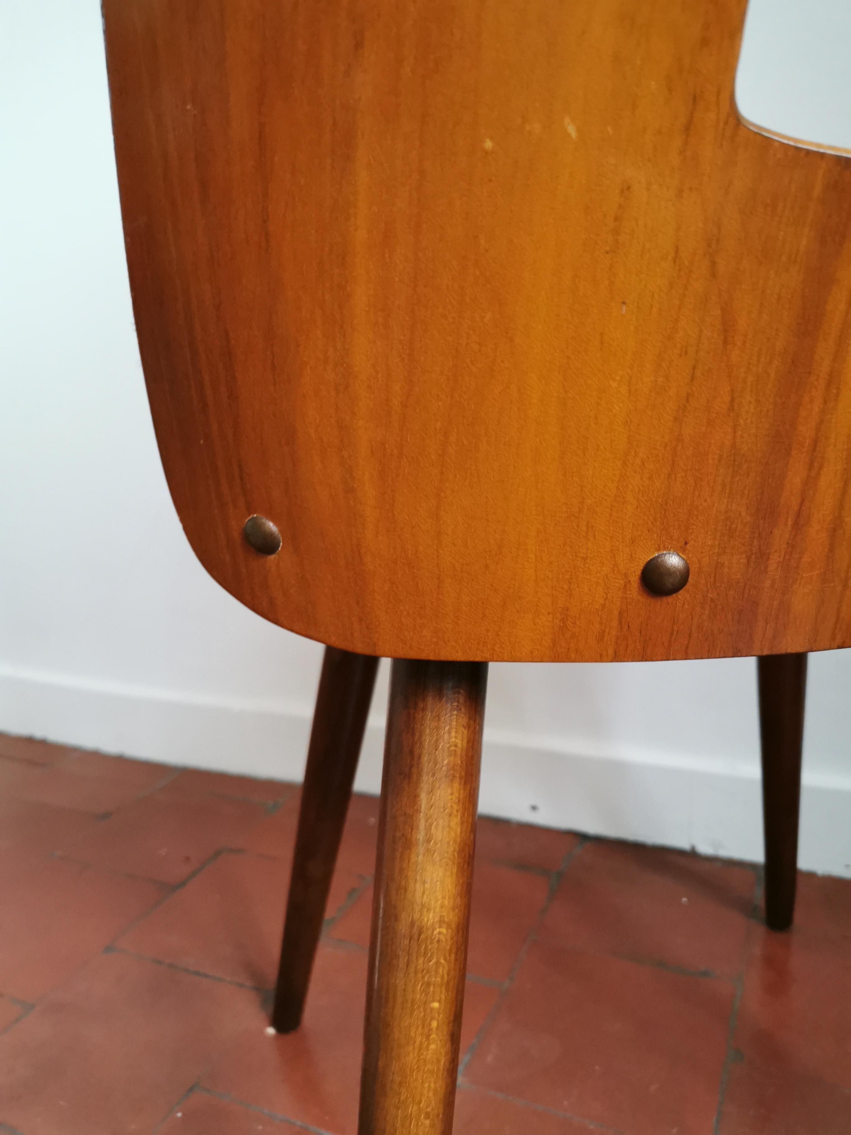 Chaise du designer tchèque F. Jirak pour Tatra 1960