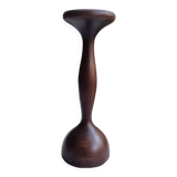 Large solid wood candle holder