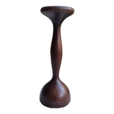 Large solid wood candle holder