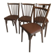 Set of 4 chairs bistrot baumann vintage midcentury