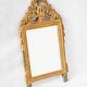 Miroir de mariage Louis XVI avec fronton à harpe