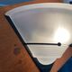 Post Modern wall light frosted glass and black metal