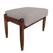 Vintage camel boucle stool, Edmund Homa, Europe, 1960s