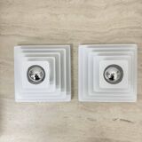 Set of 2 Hustadt Leuchten wall lamps , 1970s