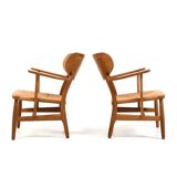 Pair Hans Wegner CH-22 for Carl Hansen & Søn Denmark 1950s