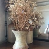 Vase diabolo en grès vintage