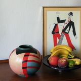 Peruvian vase of the 60s in painted ceramic