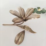 Brass flower ashtray