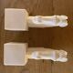 Pair of horse head bookends natural stone