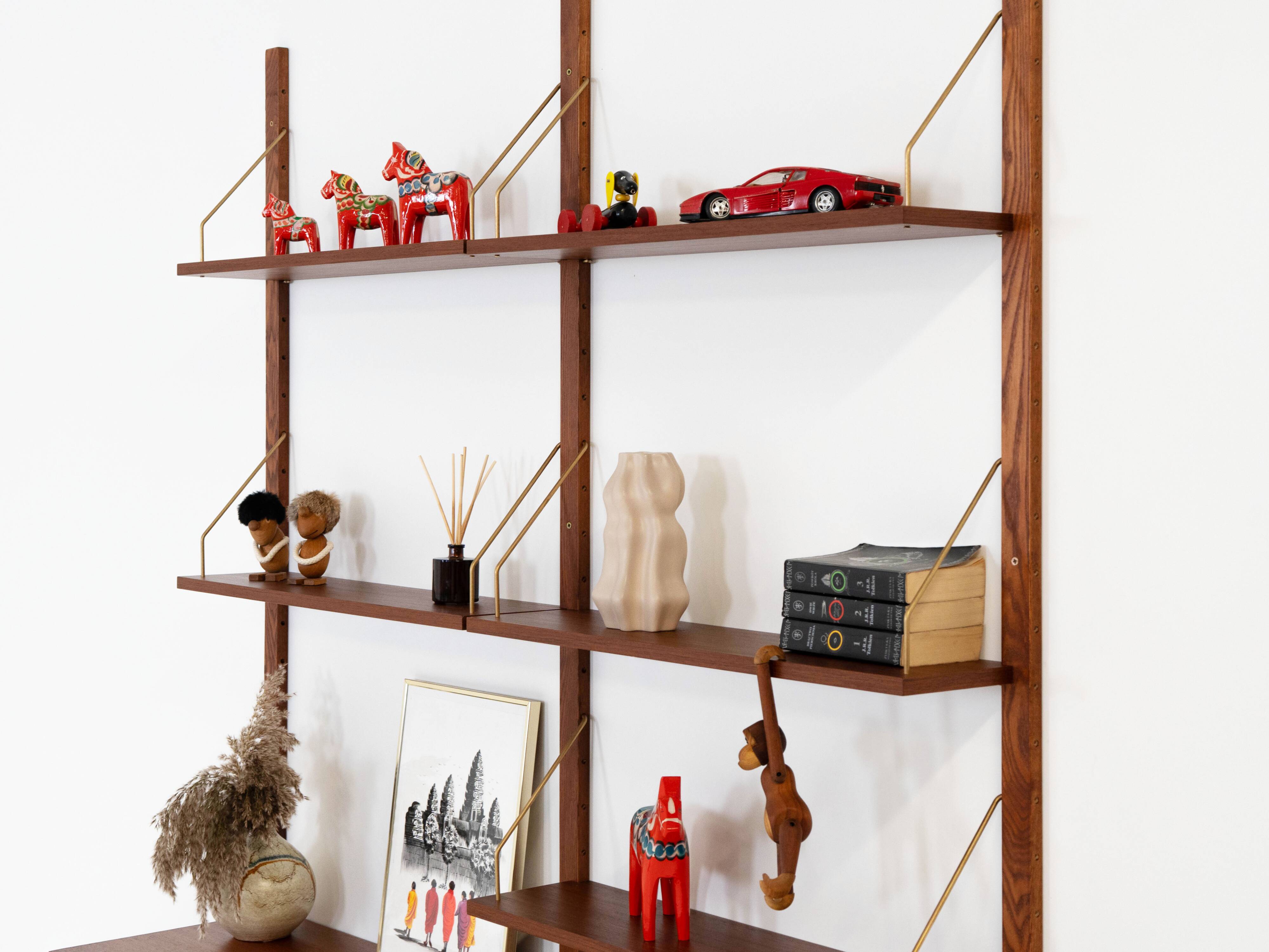 Teak modular shelving unit, Danish design, 1960s, made in Denmark
