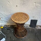 Wicker tam-tam style stool