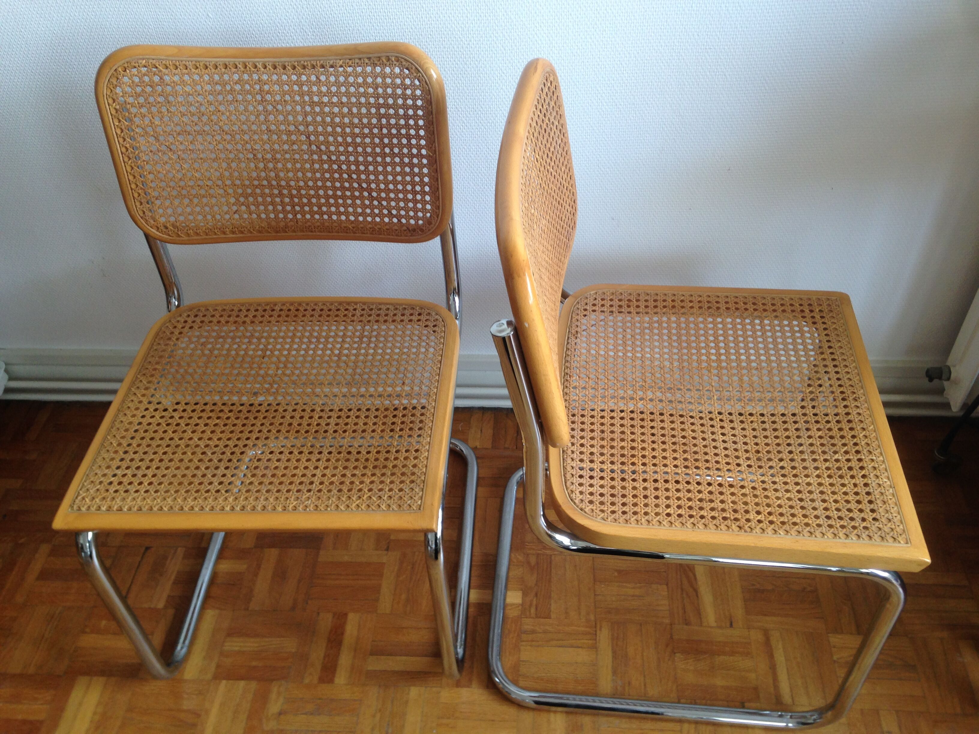 B32 Breuer Cesca chairs pair