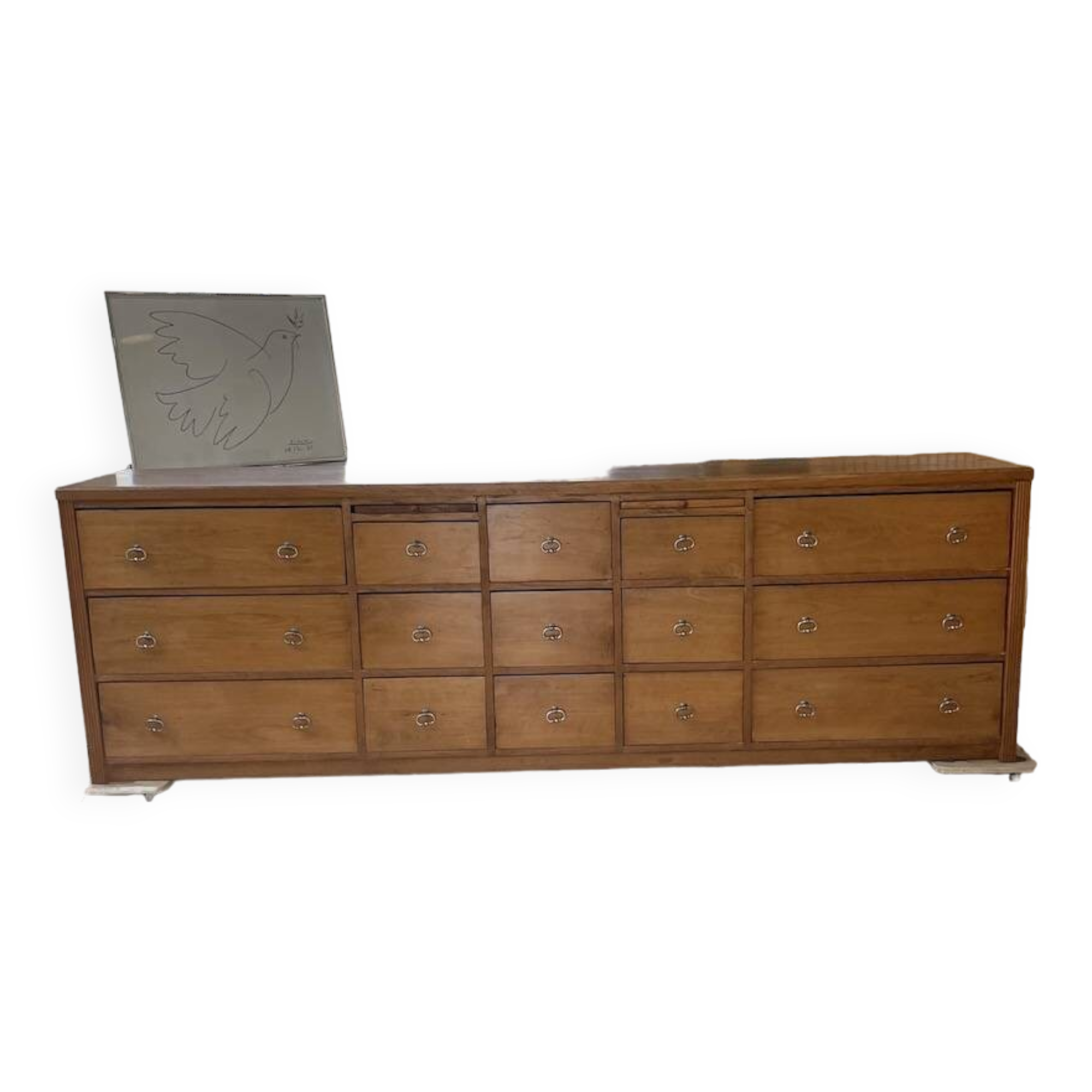 XXL golden oak craft furniture from the 50s