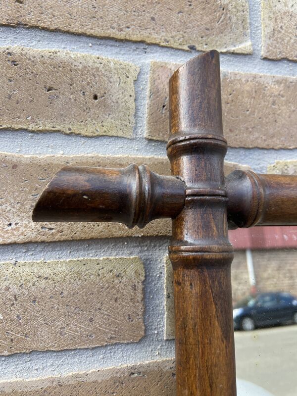 petit Miroir glace vintage style Faux bambou french Mirror 1920s