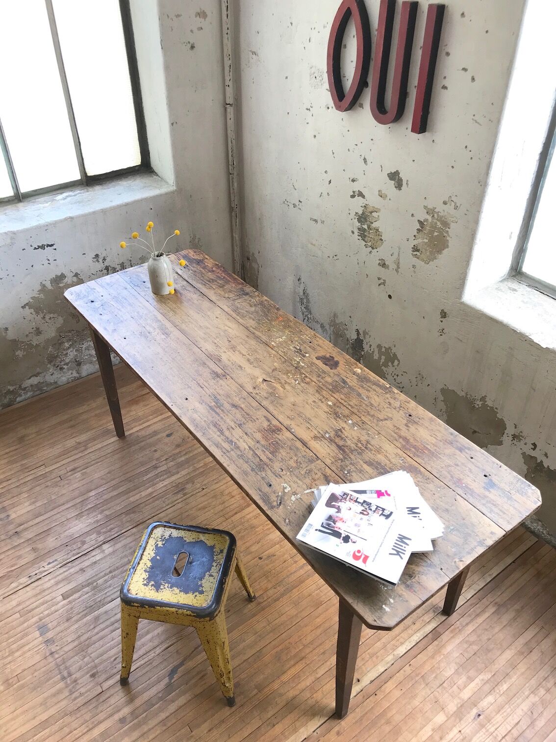 Vintage farm table
