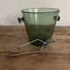 Blown glass ice bucket
