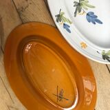 4 serving dish sandstone hand-painted monastic