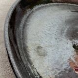 Round iridescent ceramic dish Vallauris