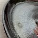 Round iridescent ceramic dish Vallauris