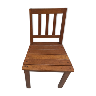 Chaise d'enfant en  bois vintage