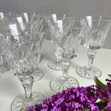 9 St Louis crystal wine glasses