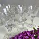 9 St Louis crystal wine glasses