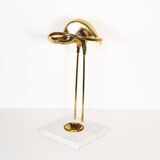 Hollywood Regency Brass & Marmble Umbrella stand