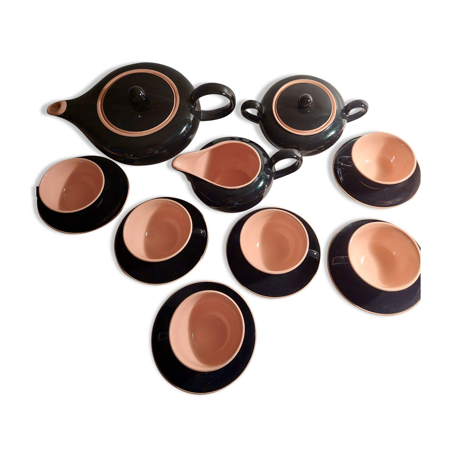 Villeroy & boch biarritz pink, vintage tea set.