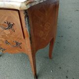 Louis XV chest of drawers 2 drawers and marble