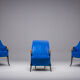 Italian alcantara project Armchairs by Umberto Asnago for Giorgetti/Progetti, 1980s