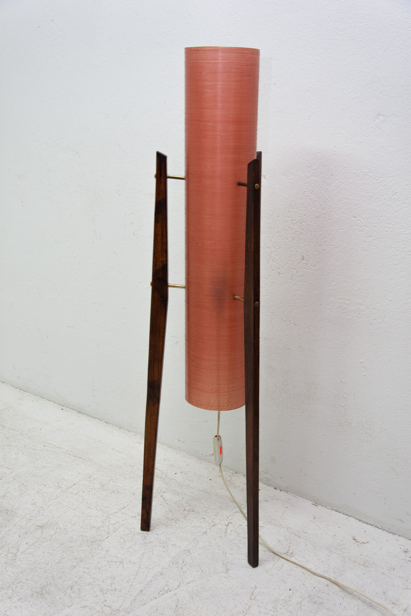 Mid century Rocket floor lamp, Brussels period, 1950´s, Czechoslovakia