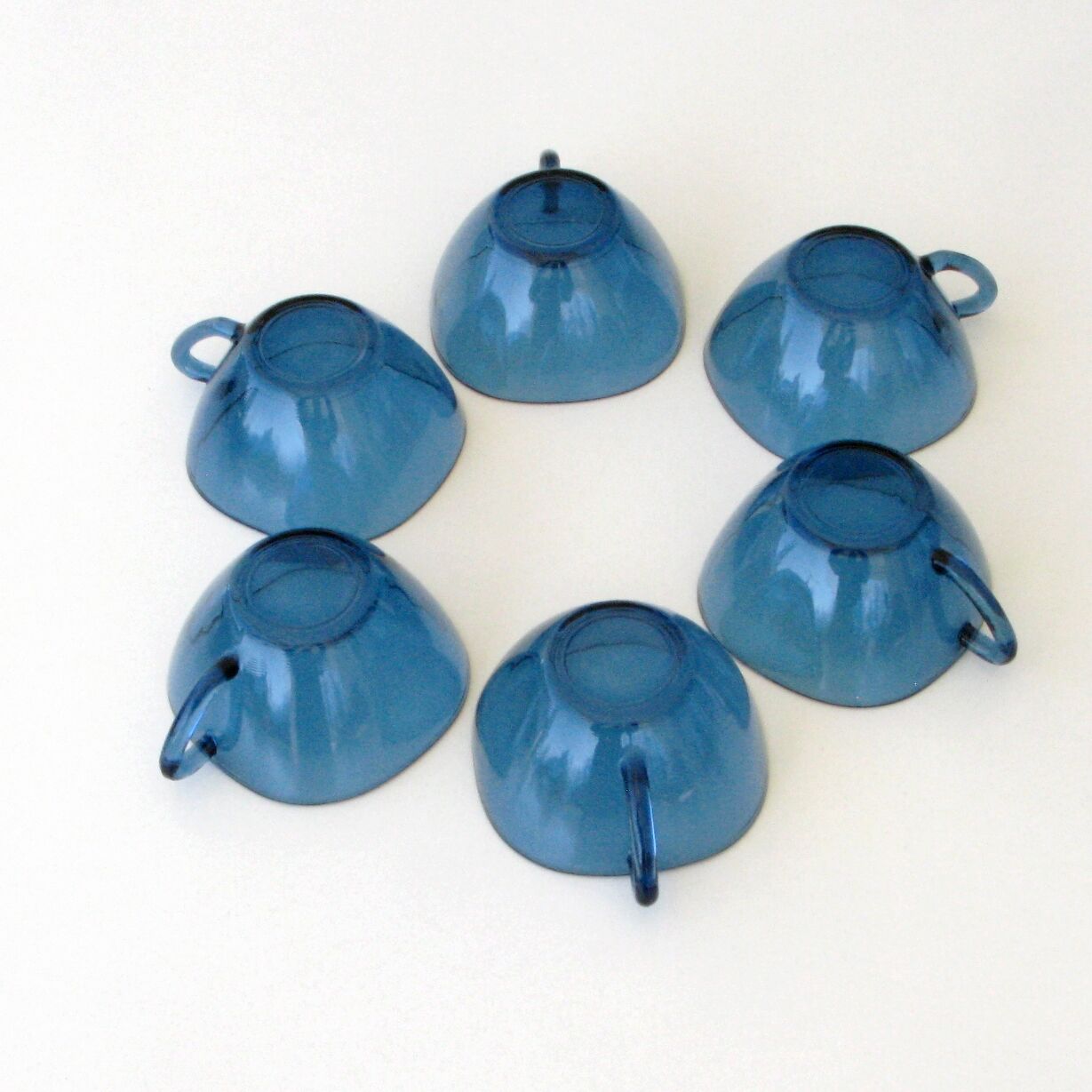 VERECO Coffee Set - Vintage Blue - 6 cups and 6 under cups