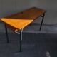 Hitler style 1960 double school desk with locker