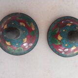 Cloisonné enamel vases